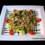 Ensalada de pajaritas con pollo